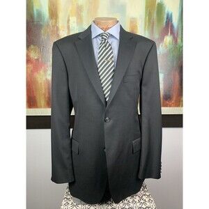 46L Mens Hugo Boss Super 100’s Black Blazer - Suit Jacket Sport Coat